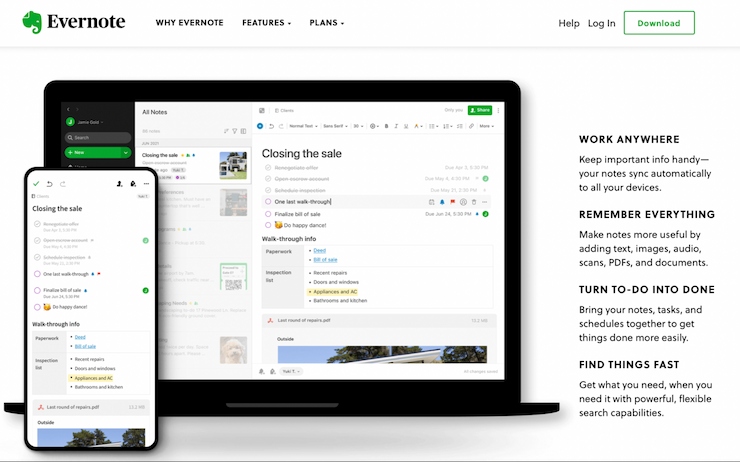 Evernote is Perfect for Taking Notes 