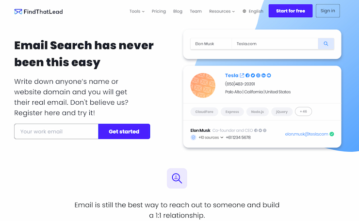 Find That Lead is the best for advanced researches