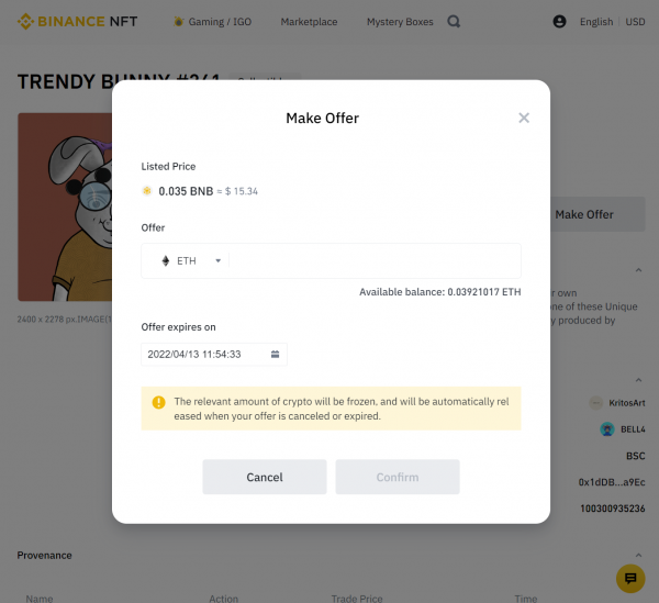 Invest In NFTs on Binance