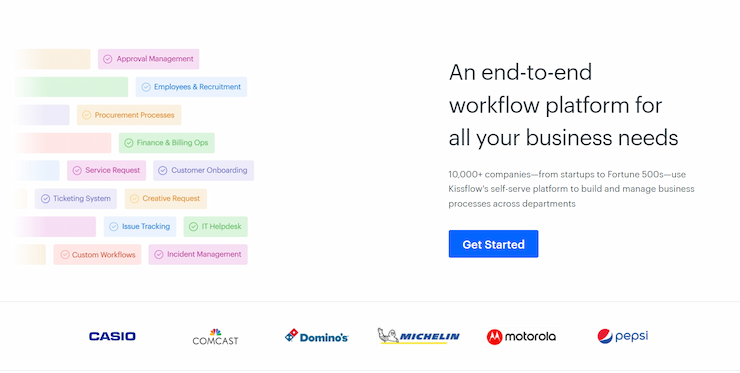 Kissflow Workflow is perfect for enterprises