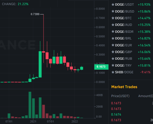 Dogecoin pumps Elon Musk invests in Twitter