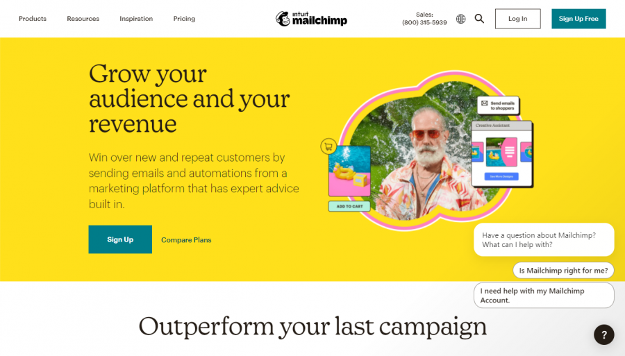 mailchimp mass email