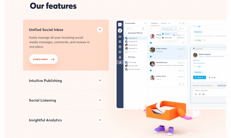 Agorapulse offers the best scheduling tools