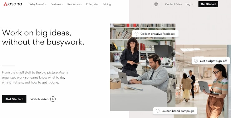 Asana is the best for big companies and complex campaigns