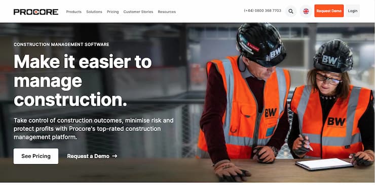 Procore construction CRM