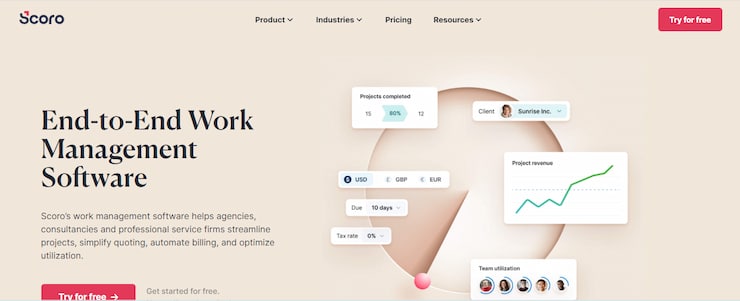 Scoro is best for small and medium-sized businesses