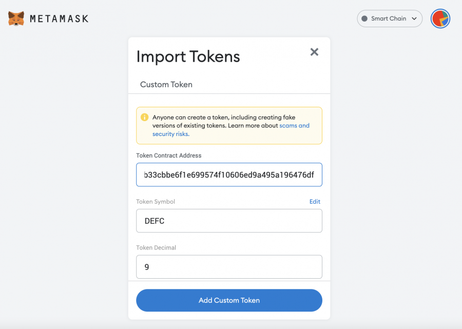 add token to metamask