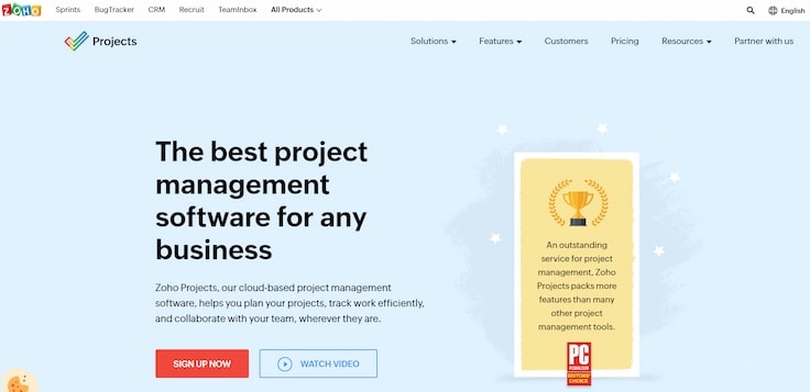 Zoho is great for project tracking