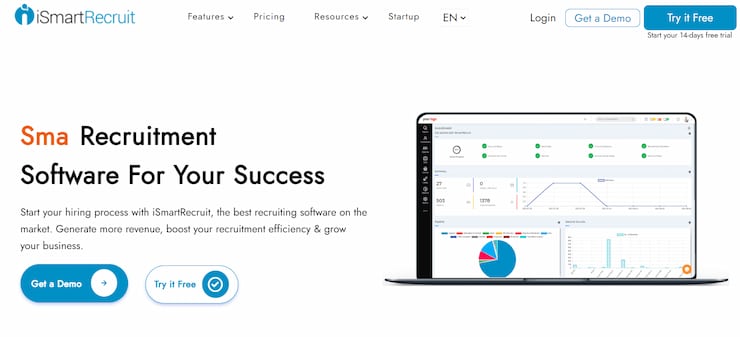 iSmartRecruit is great for staffing and applicant tracking
