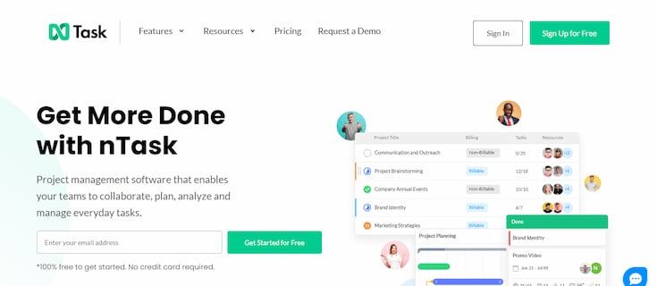 nTask is best creative project management software for design