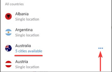 Choose a specific city