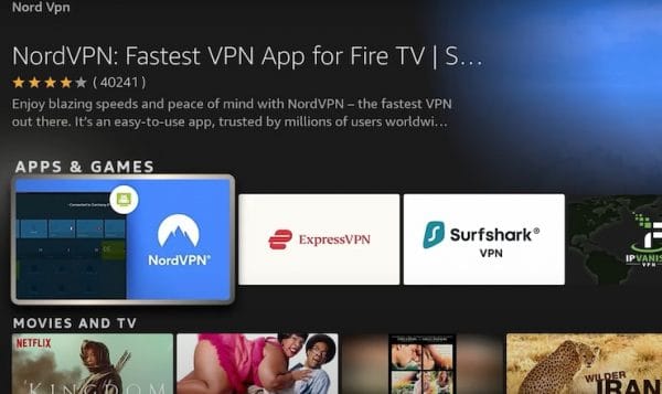 Choose the desired VPN