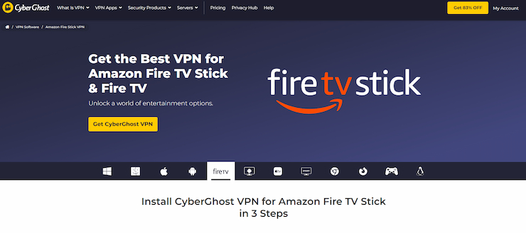 CyberGhost is best for streaming