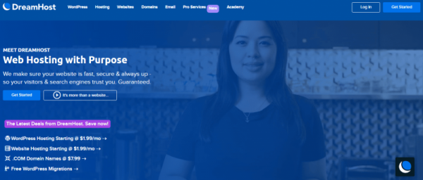 DreamHost for affordable ecommerce hosting