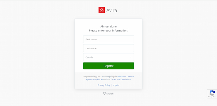 Enter your information