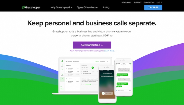 Grasshopper is an ideal choice for entrepreneurs