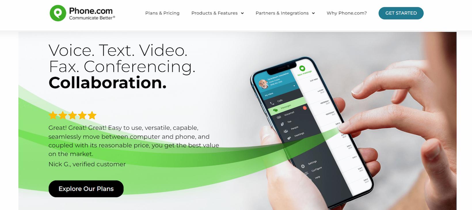 Phone.com budget friendly option packed with features