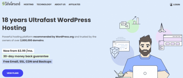 SiteGround hosting for small ecommerce businesses