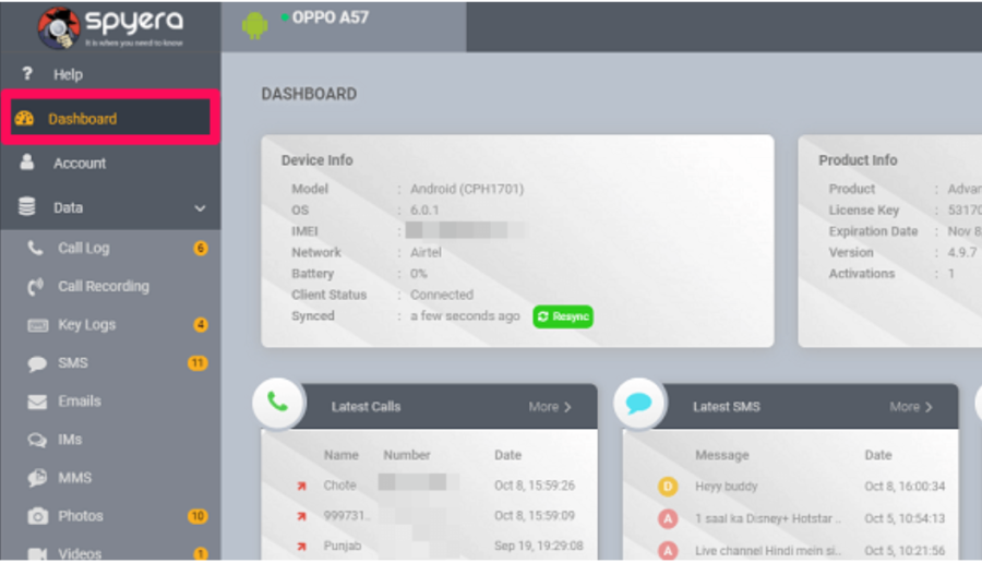 Spyera's Facebook spy app solution