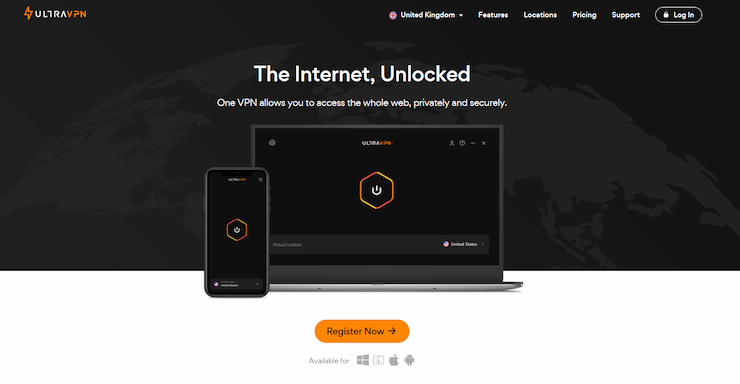 Ultra VPN is the most reliable