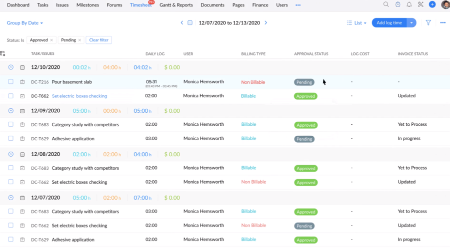 Zoho Projects