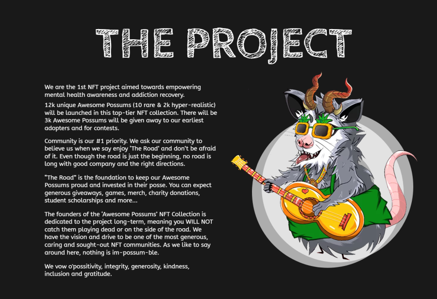best utility NFT - awesome possums project