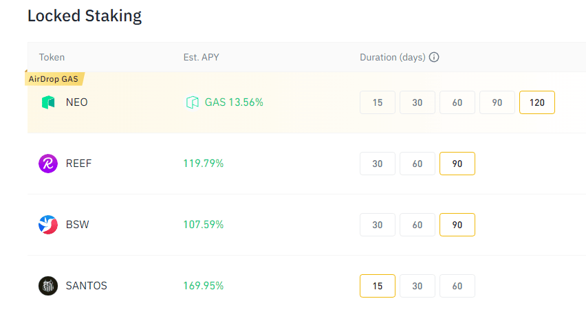 binance staking