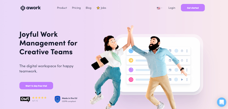 Awork is an up-and-coming project management tool