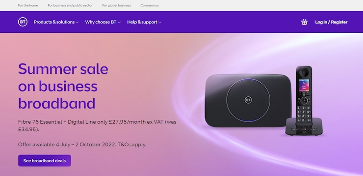 BT is good for medium and large businesses