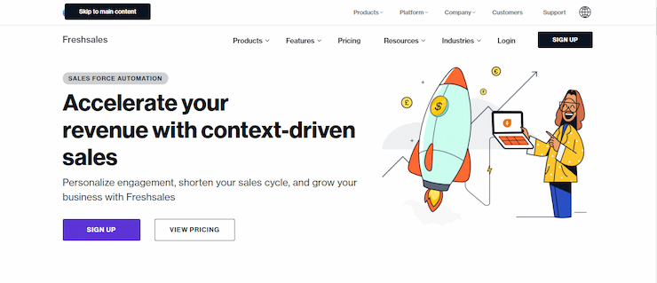 Freshasales is great free CRM software