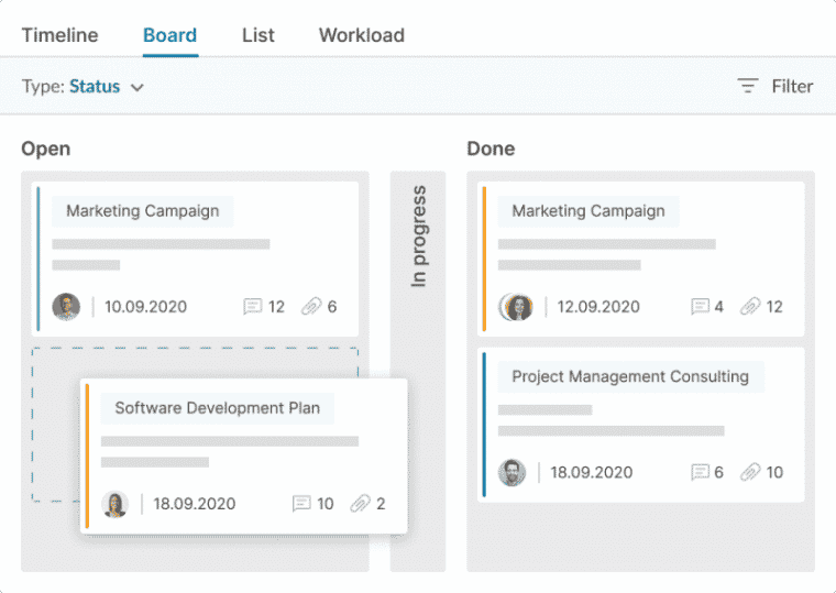 GanttPro's Kanban board management tool