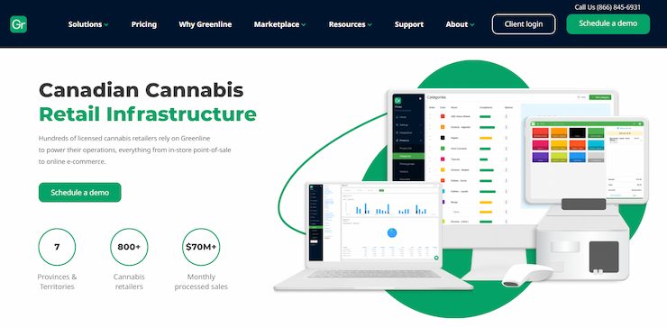 Greenline Best Canada POS System for Cannabis Stores