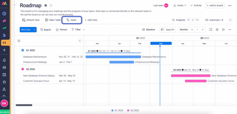 The best product roadmap software solution — Monday.com