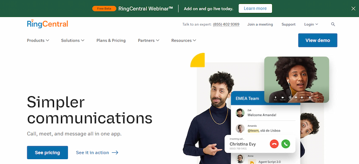 RingCentral has fantastic features