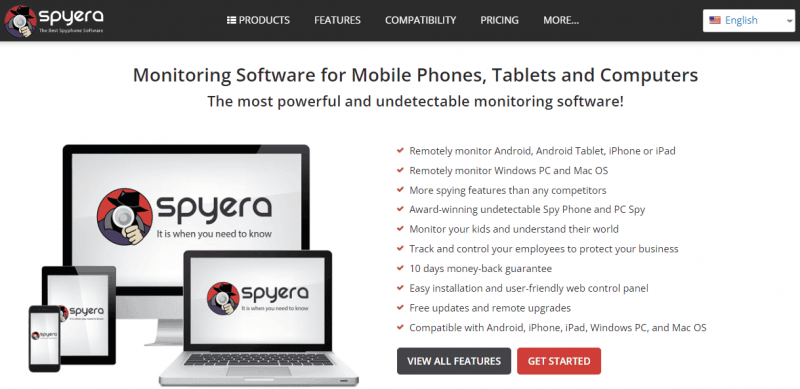 Spyera- Robust but expensive WiFi spy tool