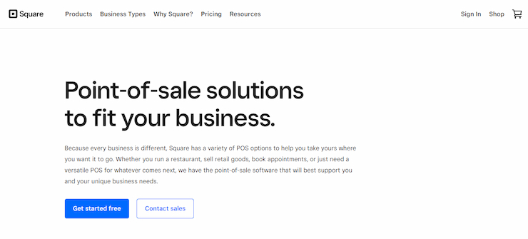 Square Best Retail POS System in the UK
