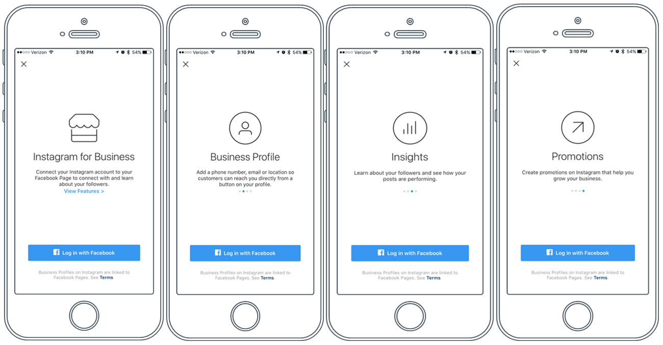 Switch to a business profile