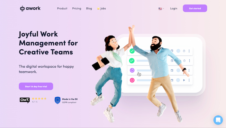 awork is great for medium-sized and big teams