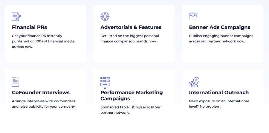 FinancePR services