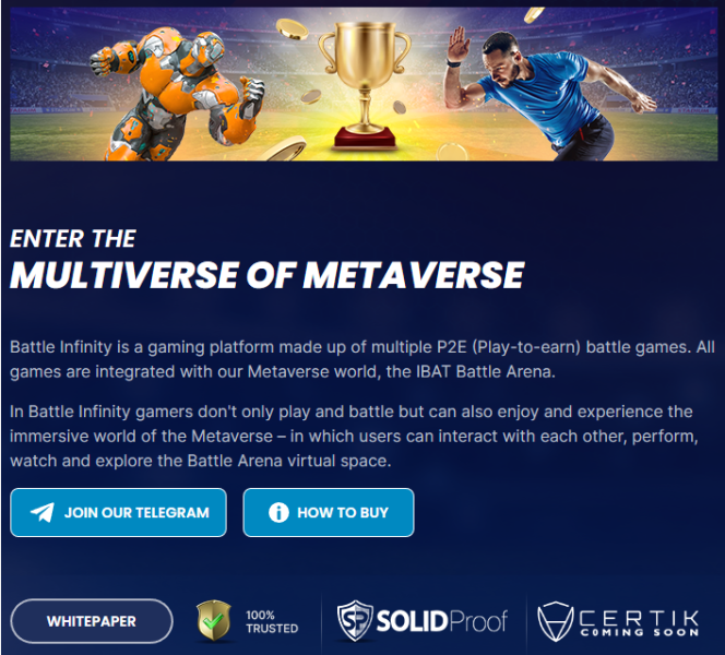 Metaverse presale Battle Infinity