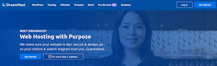 DreamHost is the fastest WordPress hosting recommended by WordPress
