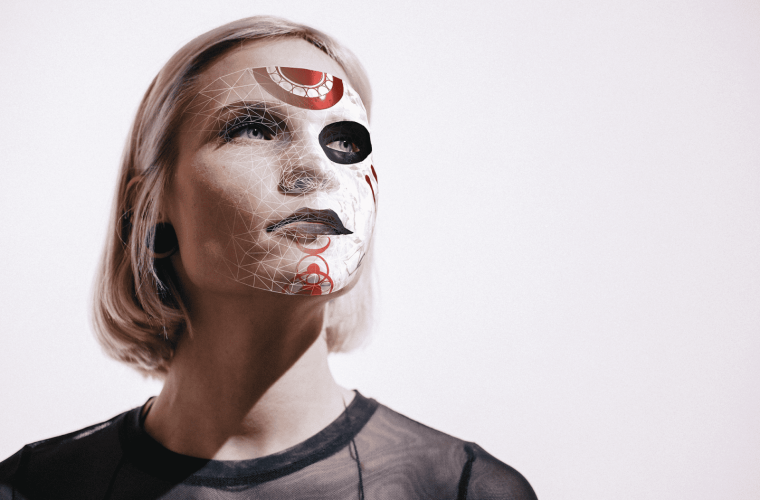 Red and White Identity 20XY Mask