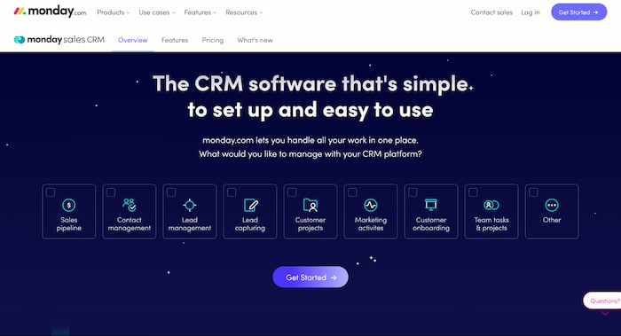 Monday Sales CRM is an easy-to-use CRM tool