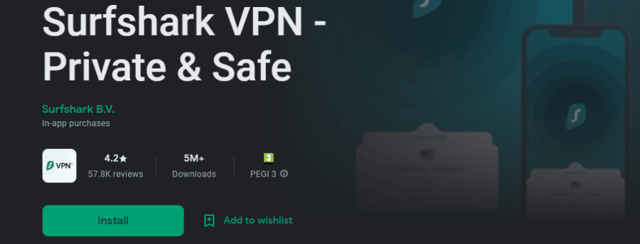 Surfshark VPN Android