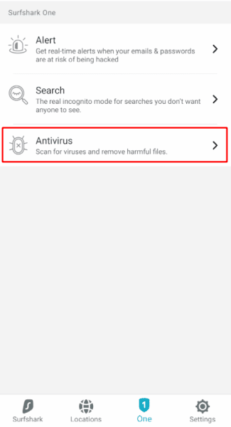 Surfshark Antivirus Android