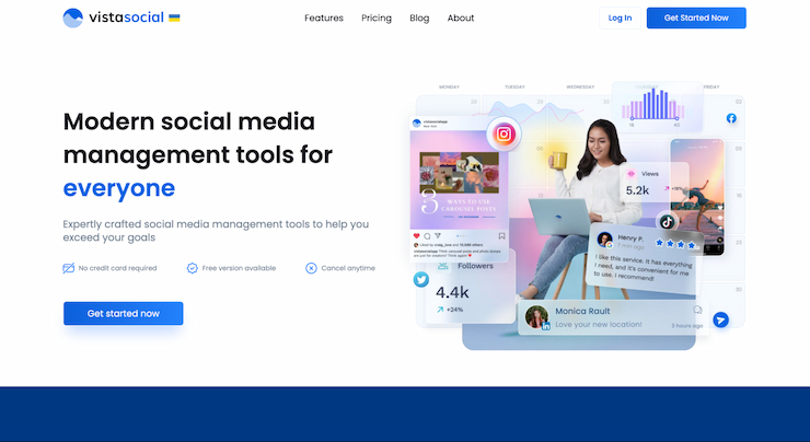 Vista Social is best free TikTok management tool