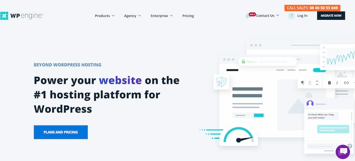 WP Engine is a fast WordPress hosting option with the best user experience