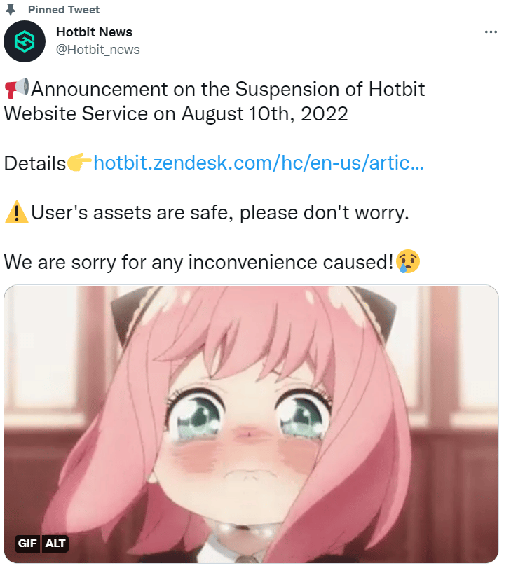 hotbit twitter