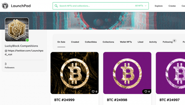 lucky block nft competitions collections