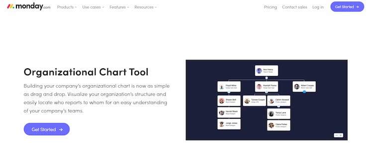 monday is the best org chart software overall